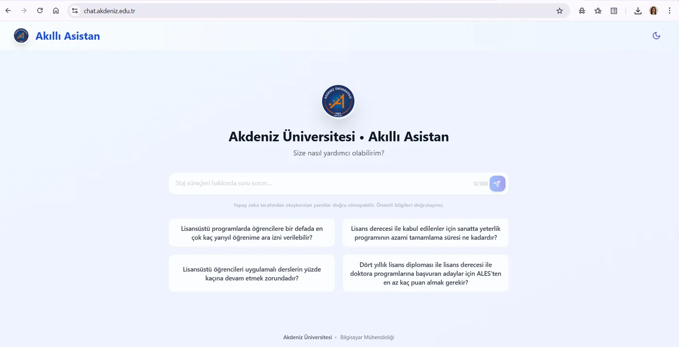 Akdeniz Akıllı Asistan